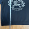 Burberry Bilston Logo Knitted Merino Wool Sweater Unisex Womens L Black Crewneck