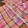 Anthropologie Avec Les Filles Ali Boxy Plaid Button Shirt Jacket Shacket, size S