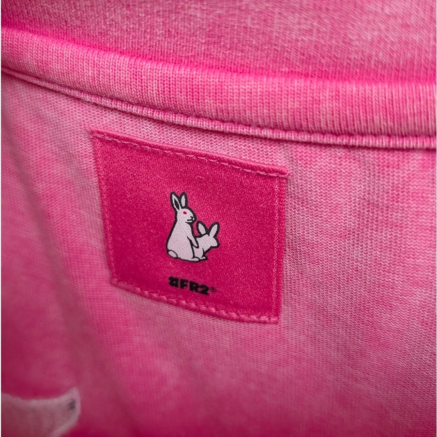 FR2 #FR2 Fxxking Rabbits Graphic T-shirt Unisex L Pink Japan Rabbit Ninja Print