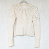 Eleven Six Nyla Sweater Womens S Ivory Alpaca/Wool Knit Crewneck Long Sleeve