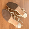 Cult Gaia White Leather Toe Loop Strappy Sandals Kitten Heel Womens EU 36 /US 6