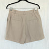 Anine Bing Trent Short Womens 6 Fawn Brown Linen/Viscose Tailored High-rise NWT