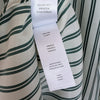 Rails Spencer Silk Blouse Shirt Womens L Green Striped Long Sleeve NWT