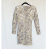 Maje Argent Raneli Dress FR 36/S Silver Sequin-embroidered Velvet Mini NWT