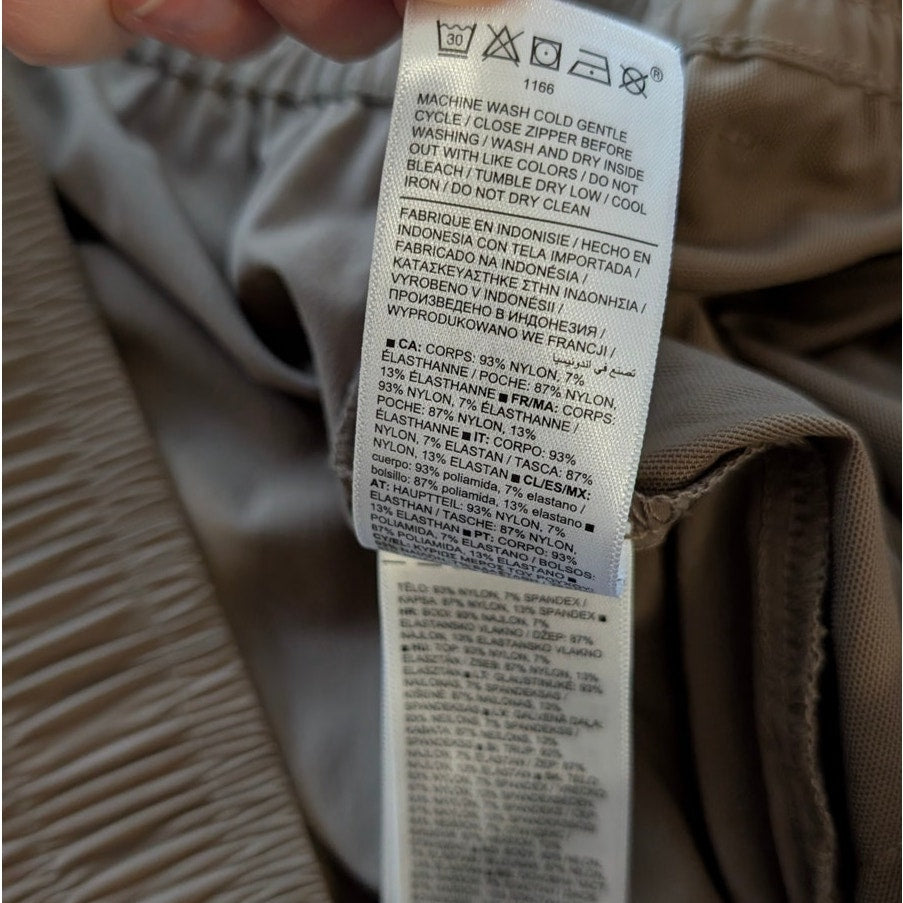 Athleta Highland High Rise Brown Parachute Utility Pants in Clay, size L