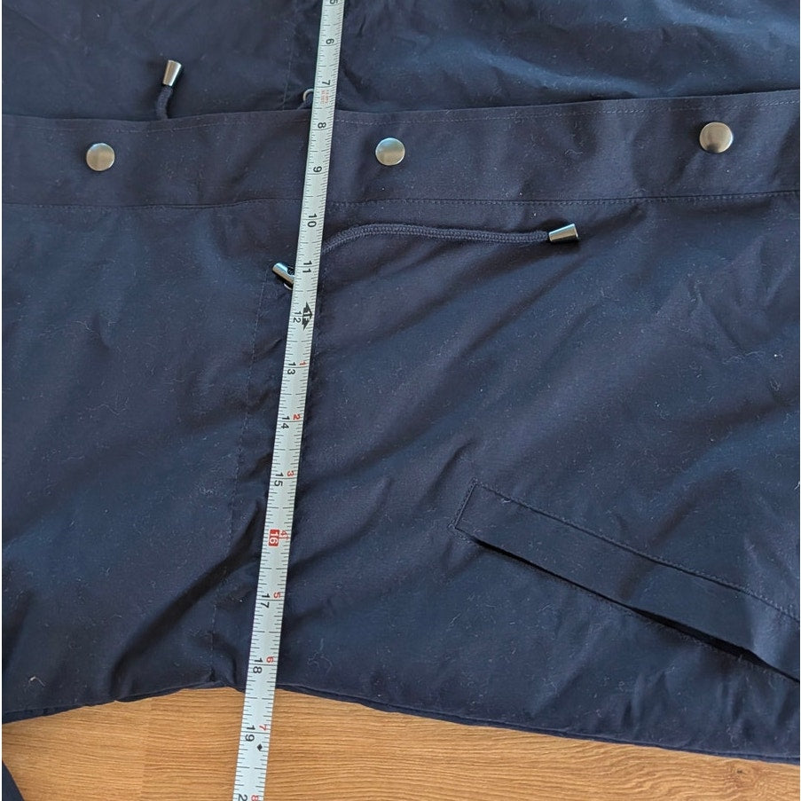 Seraphine 4 in 1 Coat Jacket Womens 2 Navy Parka Full Zip Long Sleeve Hooded