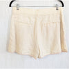 Reformation Cream Yellow Linen Pleated High Rise Shorts Size 8