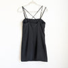 Zara Black Sleeveless Strappy Sheath Slit Mini Dress, size S