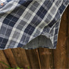 Anthropologie Pilcro Plaid White/Blue Oversized Shirt, Size XS/S