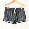 Vuori Clementine Camouflage Stretch Gray Camo Athletic Stretch Shorts, size L