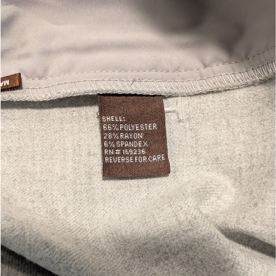 J. McLaughlin Pants Womens 8 Gray High-rise Straight Leg Chino Dress