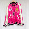 FR2 #FR2 Fxxking Rabbits Satin Souvenir Varsity Jacket Unisex L Pink Bomber NWT