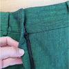 Veronica Beard Linen Cotton Blend Tailored Cuffed Short Women’s 0 Green Mid-rise