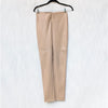 Mango MNG Beige Vegan Leather Mid-rise Ankle Legging Pants, size S