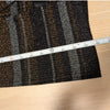 Reiss Sassy Metallic-Stripe Knit V-neck Long Sleeve Bodycon Midi Dress, size S