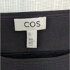 COS Tubular Knit Tank Top Womens L Black Sleeveless Jersey Slim Fit