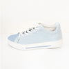 Rene Caovilla Denim Crystal-embellished Sneakers Womens EU 40/US 10 Blue Low Top