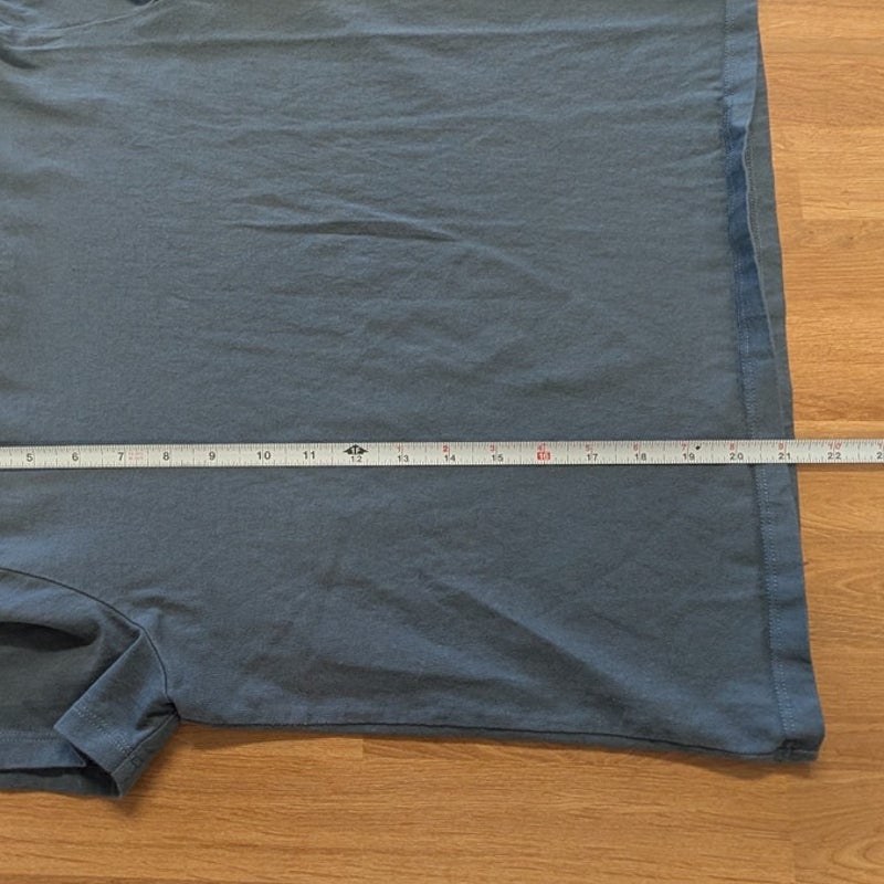 Reformation Organic Cotton Crew Neck T-Shirt Blueish Gray Size M