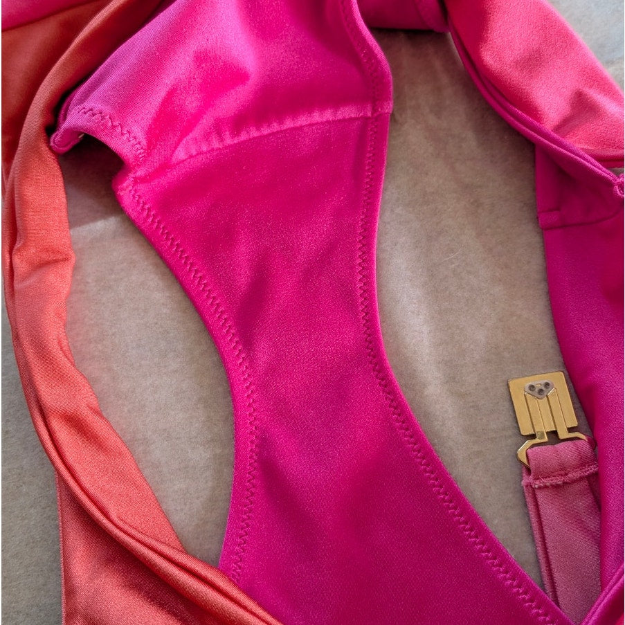 Agent Provocateur Teri Cutout Colorblock Bikini Set Womens 5/US 10 Top & Bottom