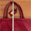 Etro Milano Red Leather Tote Bag Made in Italy Large Shopper Shoulder Bag