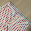 J.Crew Pajama Set in Cotton Poplin Womens M Ivory/Red Stripe Shirt & Pants NWOT
