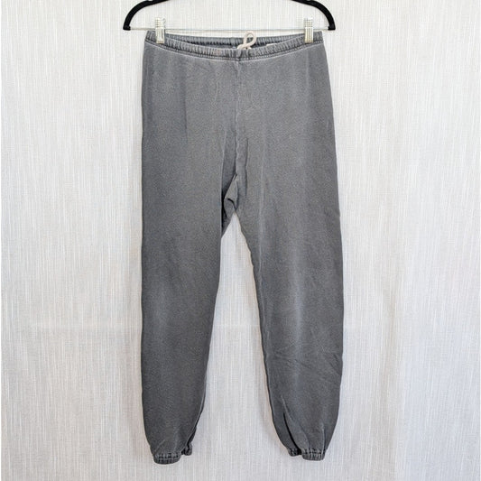 The Great Staduim Sweatpants Womens 0 Gray Cotton Relaxed Cropped