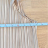 Anine Bing Rondi Pleated Top Womens L Brown Crepe Sleeveless Straight Mock Neck
