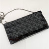 Bao Bao Issey Miyake Prism Chain Clutch Black PVC Shoulder Bag