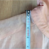 English Factory Shirt Womens S Peach Sheer Button-up Tie Waist Long Sleeve Long