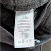 RE/DONE Stove Pipe Black Denim High-rise Raw Hem Cropped Jeans, size 25