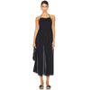NWT AllSaints Iris Black Cotton Poplin Sleeveless Halter Neck Midi Dress, size 4