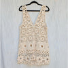 Anthropologie Celandine Crochet Deco Mini Tunic Dress Womens M/L The White Lotus