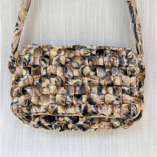Daily Practice by Anthropologie Woven Velvet Crossbody Bag