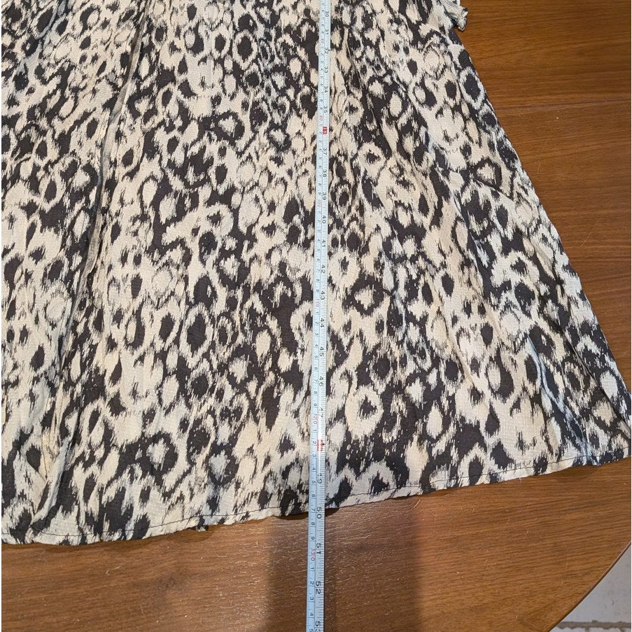 Anthropologie Black/White Flowy Strappy Sleeveless Midi/Maxi Dress, size S