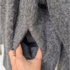 Zara Short Boucle Coat with Scarf 6318/295/922 Womens XL Dark Gray Button Front
