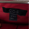 COS Red Wool Blend High Rise Straight Leg Trouser Pants, size EU34/US4