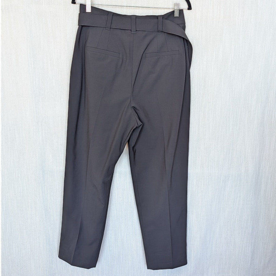 Brunello Cucinelli Luxury Wool Tailored Trousers with Monili Womens 8 Pleated