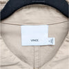 Vince Cotton Trench Coat Womens XL Beige Full Zip Self-Tie Belt Long