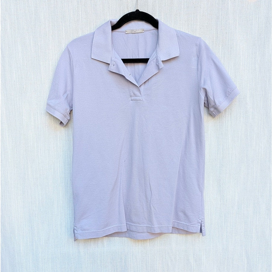 Circolo 1901 Polo Shirt Top Mens M Purple Collared Short Sleeve Cotton Classic