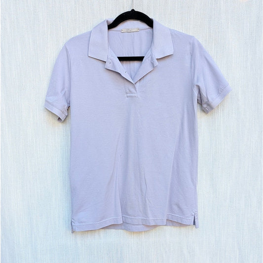 Circolo 1901 Polo Shirt Top Mens M Purple Collared Short Sleeve Cotton Classic