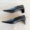Jil Sander Tripon Pumps Womens EU 39.5/ US 9.5 Leather Court Square Toe Slip On