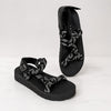 Prada Leather & Rope Donna Nastro Platform Sandals Womens EU 39.5/US 9.5 Black