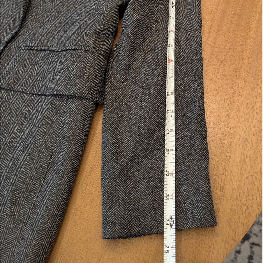 Massimo Dutti Blazer 6017/517/800 Womens Dark Gray Single-breasted Long Sleeve