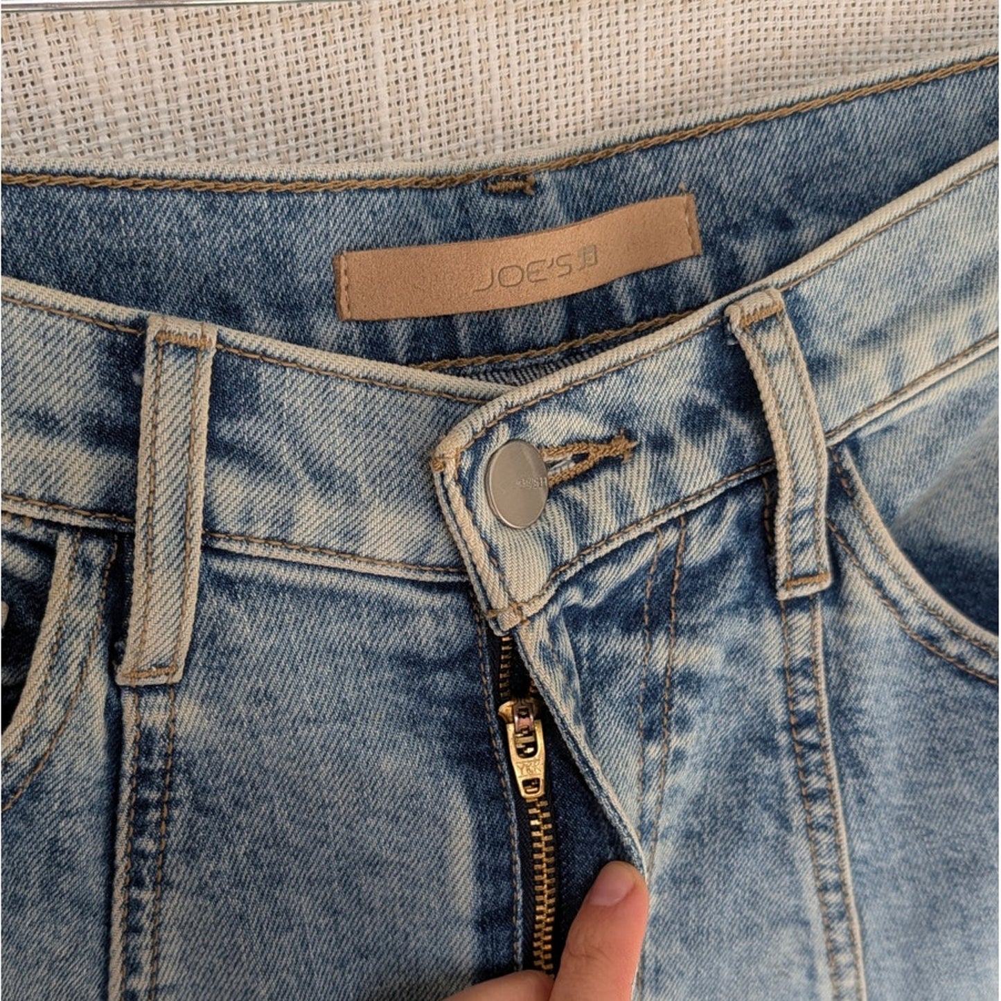 Joe's Jeans Amelia Skirt Womens 28 Blue Denim High Waist Flare A-line Midi Maxi