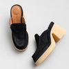 Chloé Jamie Heel Mules Womens IT 40/US9 Black Leather Suede Platform Slip On