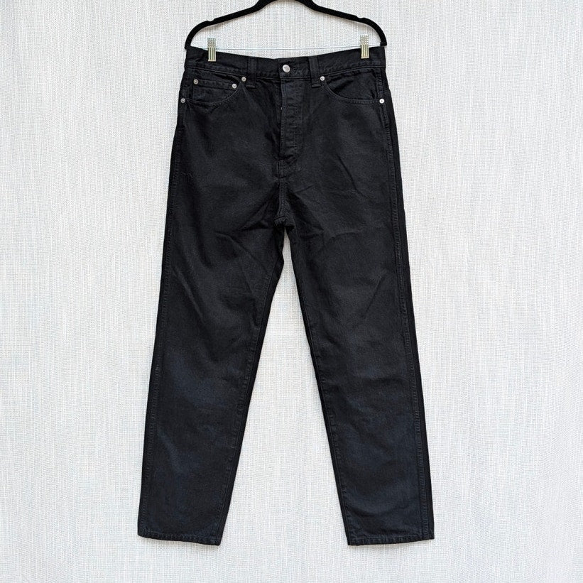 Khaite Corben Jean Womens 28 Black Bartlett Denim High-rise Straight Leg NWT