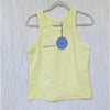 Pangaia Recycled Cotton Tank Top Womens L Yellow Sleeveless Crewneck NWT