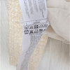 Mango MNG Tweed Lady Jacket Womens S Cream Cropped Long Sleeve