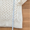 Eleven Six Nyla Sweater Womens S Ivory Alpaca/Wool Knit Crewneck Long Sleeve
