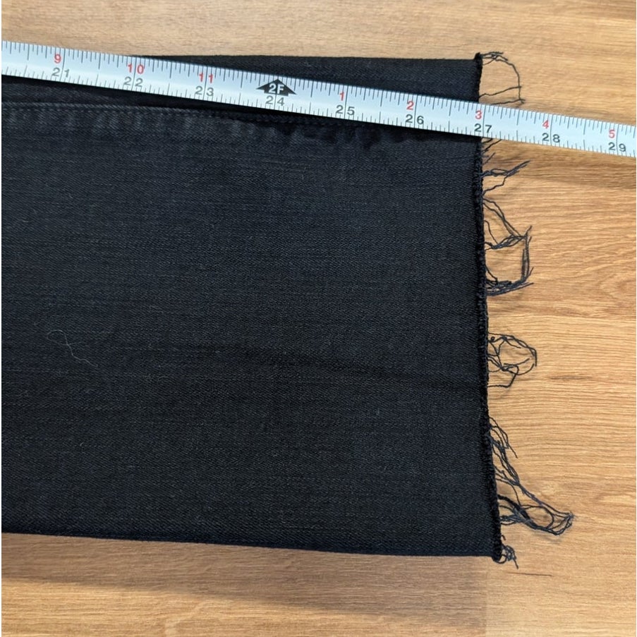 MOTHER The Hustler Patch Pocket Ankle Fray Jeans Not Guilty Black 25